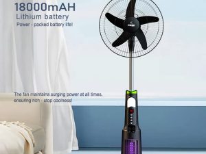 18,000mah lithium battery Solar Fan